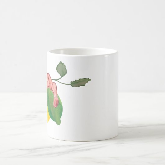 Aquareller Shrimp Lemon Limon Seafood Verwandlungstasse (Mittel)