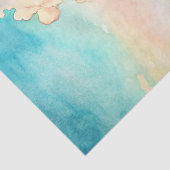 Aquareller Sommerreisebus Retrobus Seidenpapier (Detail)