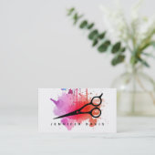 Aquareller Spritzer Visitenkarte (Stehend Vorderseite)