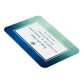 Aquareller Starfish Beach Save the Date Magnet (Rechte Seite)