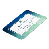 Aquareller Starfish Beach Save the Date Magnet (Linke Seite)