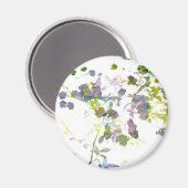 Aquareller Stil romantische Blume Blumendesign Magnet (Vorderseite/Rückseite)