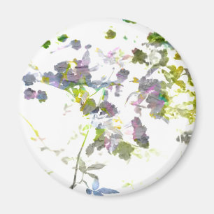 Aquareller Stil romantische Blume Blumendesign Magnet
