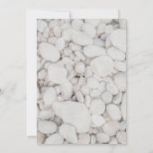 Aquareller Strand Hochzeit in Urlaubsort Einladung (Rückseite)