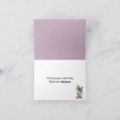 Aquareller Strand mit Blume Karte (Innenseite)