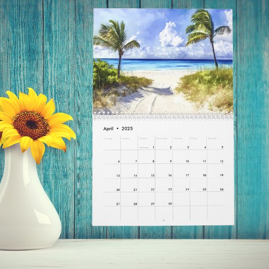 Aquareller Strand Seascapes Landschaften Kalender