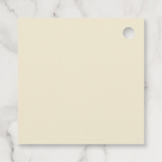 Aquareller Strand Vielen Dank Geschenkanhänger (Rückseite)