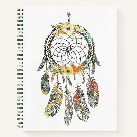 Aquareller Traumfänger Notizblock (Vorderseite)