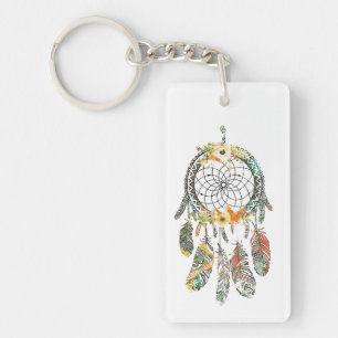 Aquareller Traumfänger Schlüsselanhänger