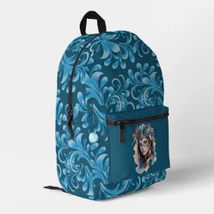 Aquareller Tribal Beauty: Geist der Bohemischen Ku Bedruckter Rucksack