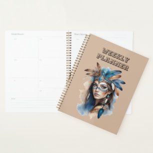 Aquareller Tribal Beauty: Geist der Bohemischen Ku Planer