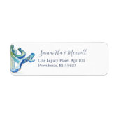 Aquareller unter der Rücksendeadresse (Vorne)