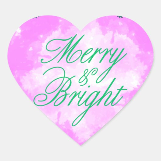 Aquareller Urlaub nach fröhlichem und hellen Motiv Herz-Aufkleber (Vorderseite)