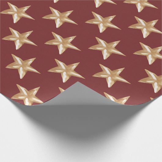 Aquareller Urlaubsternmuster Geschenkpapier (Ecke)