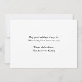 Aquareller Vintager roter LKW Frohe Weihnachten Gr (Rückseite)