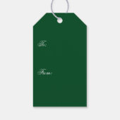 Aquareller Vintager roter LKW Frohe Weihnachten Gr Geschenkanhänger (Rückseite)