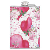 Aquareller, Wasserfarbenherz Flachmann (Rückseite)