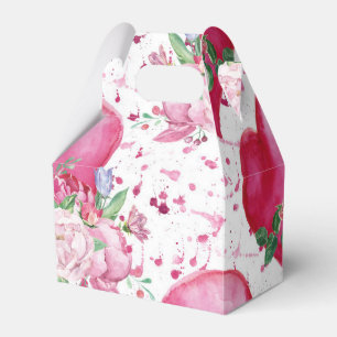 Aquareller, Wasserfarbenherz Geschenkschachtel