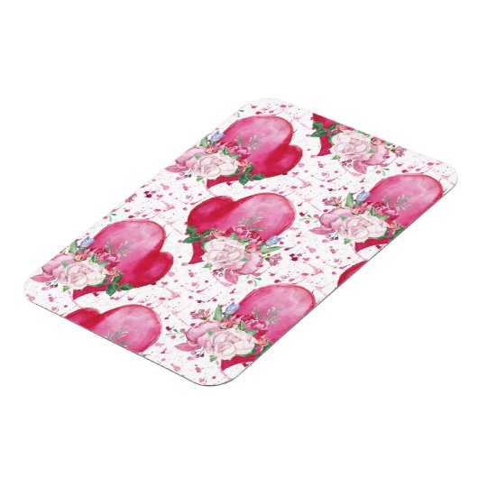 Aquareller, Wasserfarbenherz Magnet (Linke Seite)