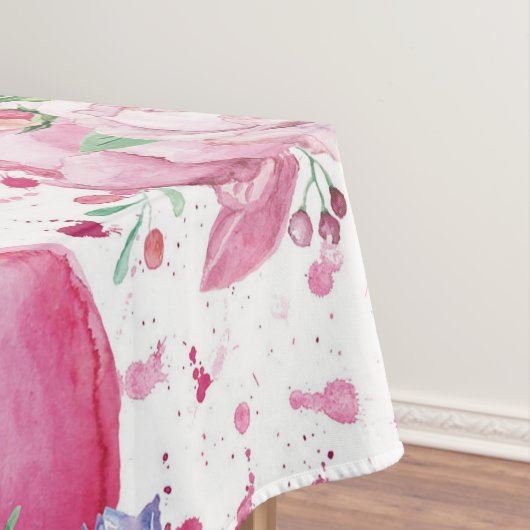 Aquareller, Wasserfarbenherz Tischdecke (Beispiel)
