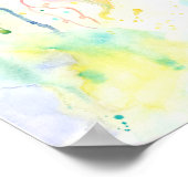 Aquareller Weintrauben Poster (Ecke)