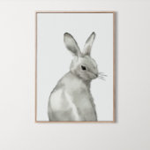 Aquareller Winter Bunny Gender Neutral Zimmer Deko