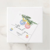 Aquareller Winter Danke Gender-Enthüllung Geschenkanhänger (Beispiel)