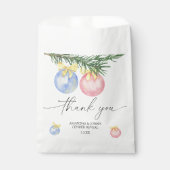 Aquareller Winter Danke Gender-Enthüllung Geschenktütchen (Vorderseite)