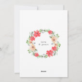 Aquareller Winter florale fröhliche Weihnachten Fo (Rückseite)