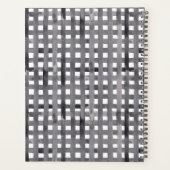 Aquareller Winter Gnome am Buffalo Karo Weihnachte Planer (Rückseite)