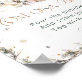 Aquareller Winter Niedlicher Eisbär Mama-osa Bar Poster (Ecke)