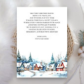 Aquareller Winterdorf Foto Collage Weihnachten