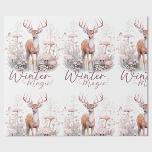 Aquareller Wintermagic Dee Geschenkpapier (Flach)