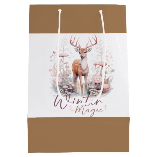 Aquareller Wintermagic Dee Mittlere Geschenktüte (Rückseite)