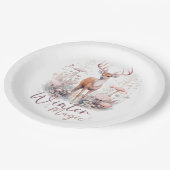 Aquareller Wintermagic Dee Pappteller (Schrägansicht)