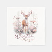 Aquareller Wintermagic Dee Serviette (Vorderseite)
