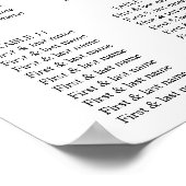 Aquareller Winterpoinsettia & Grüne Kiefernbäume Poster (Ecke)