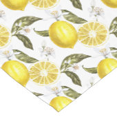 Aquareller Zitrus Lemon Tischläufer (Ecke)