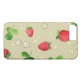 Aquarellerdbeermuster Case-Mate iPhone Hülle (Rückseite (Horizontal))