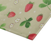 Aquarellerdbeermuster Schneidebrett (Ecke)