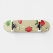 Aquarellerdbeermuster Skateboard (Horizontal)