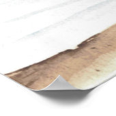 Aquarelles Meer in hellen Farben Poster (Ecke)