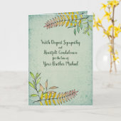 Aquarelles Personalisiertes Beileid Karte (Gelbe Blume)