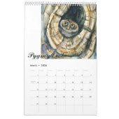 Aquarelleulen-Malereikalender Kalender (Mär 2026)