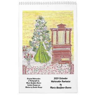 Aquarellfantasien von MHHR 2025 Kalender