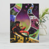 Aquarellfantasy Art Krieger geheime Dimensionen (Stehend Vorderseite)