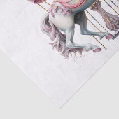 Aquarellfantasy Karussell Pferd Seidenpapier (Ausschnitt)