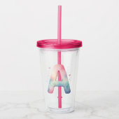 Aquarellfantasy - Personalisierter Akryllischer Tu Acryltrinkbecher (Vorderseite)