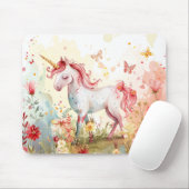 Aquarellfantasy Unicorn Mousepad (Mit Mouse)