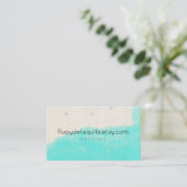 Aquarellfarbe abstrakt Rupydetequila Visitenkarte (Stehend Vorderseite)